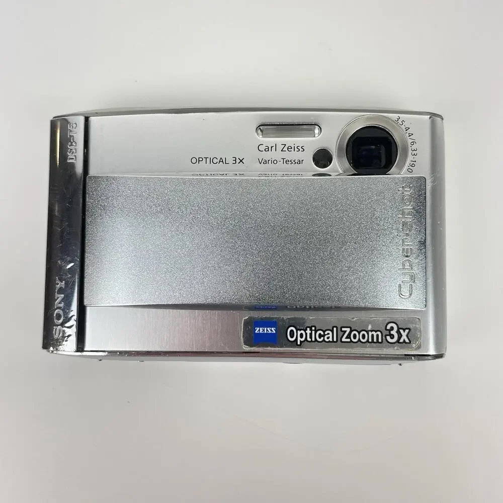 Sony Digital Camera Cybershot DSC-T5 5.1MP Silver Camera PARTS ONLY NOT WORKING